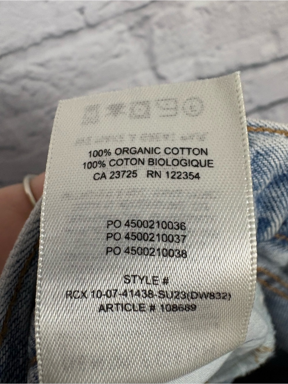 Aritzia Denim Forum 90s Halle Skirt size 26 - Picture 7 of 7